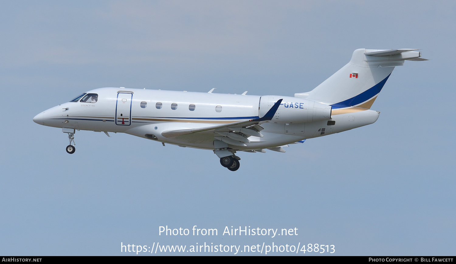 Aircraft Photo of C-GASE | Embraer EMB-545 Legacy 450 | AirHistory.net #488513
