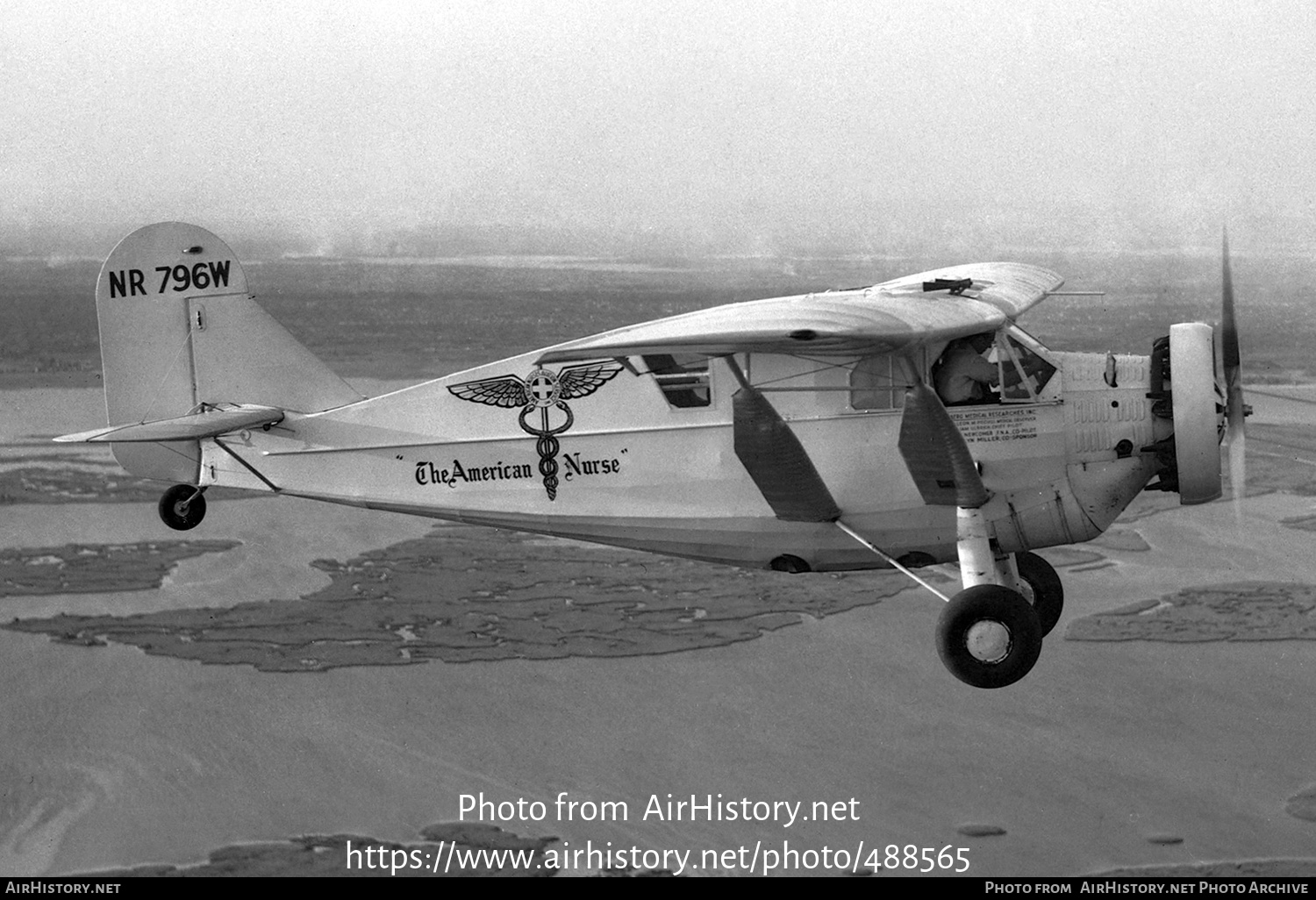 Aircraft Photo of NR796W | Bellanca CH-400 Special Model J | American Nurses' Aviation Service | AirHistory.net #488565