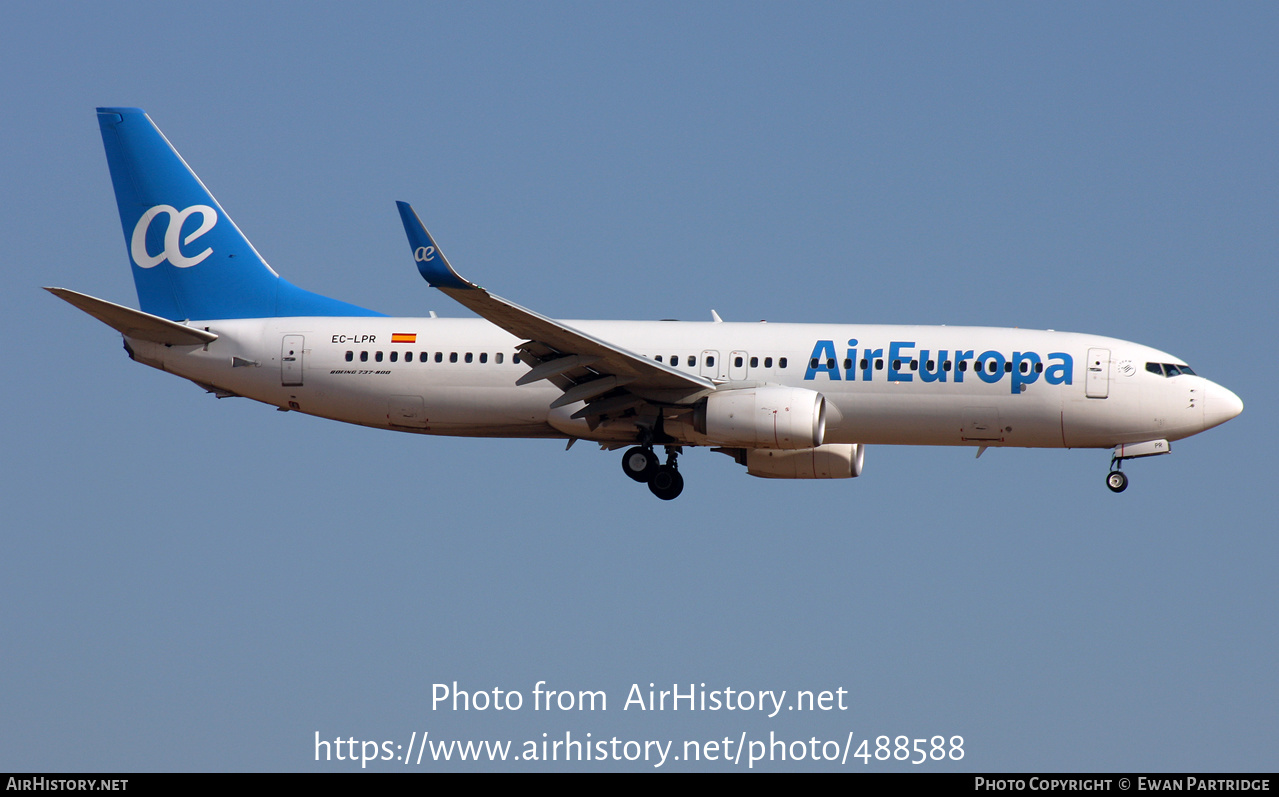 Aircraft Photo of EC-LPR | Boeing 737-85P | Air Europa | AirHistory.net #488588