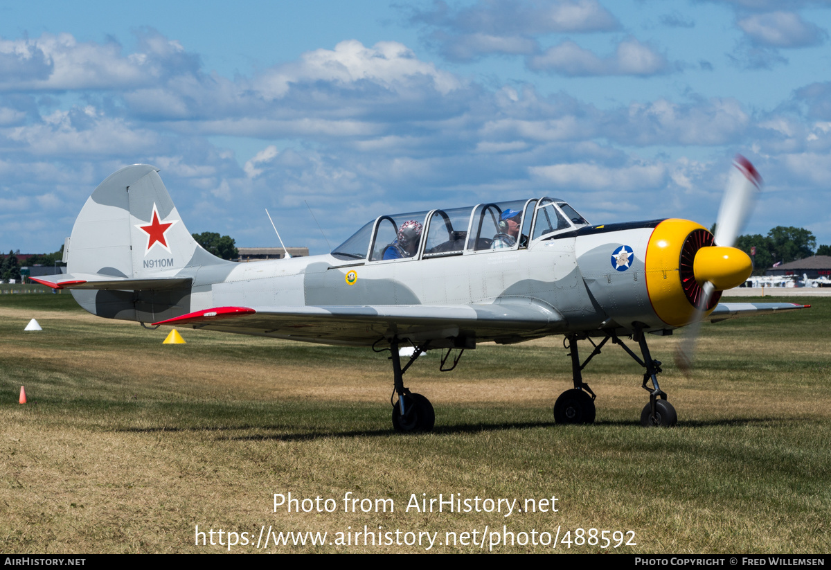 Aircraft Photo of N9110M | Yakovlev Yak-52 | Russia - Air Force | AirHistory.net #488592