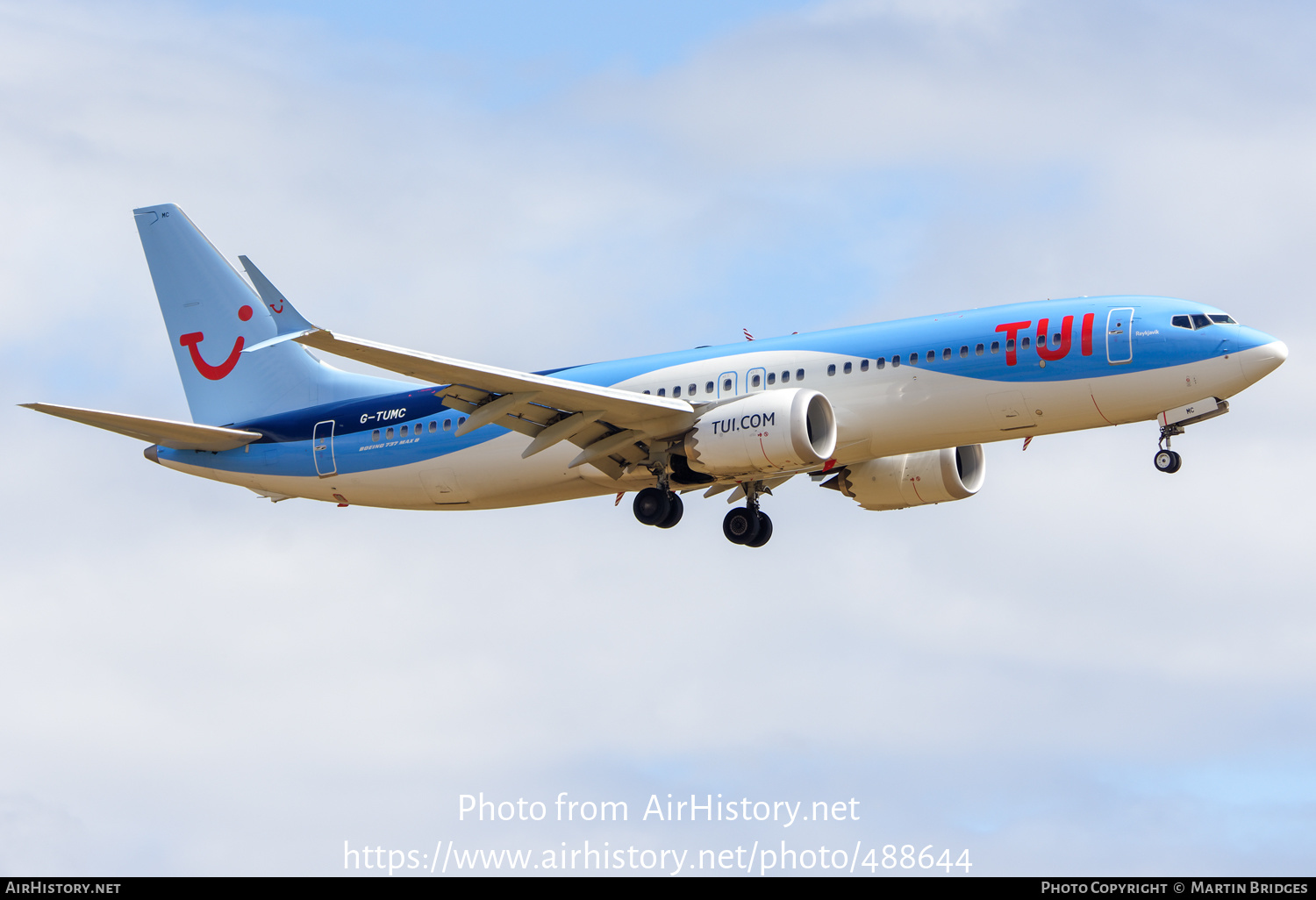 Aircraft Photo of G-TUMC | Boeing 737-8 Max 8 | TUI | AirHistory.net #488644