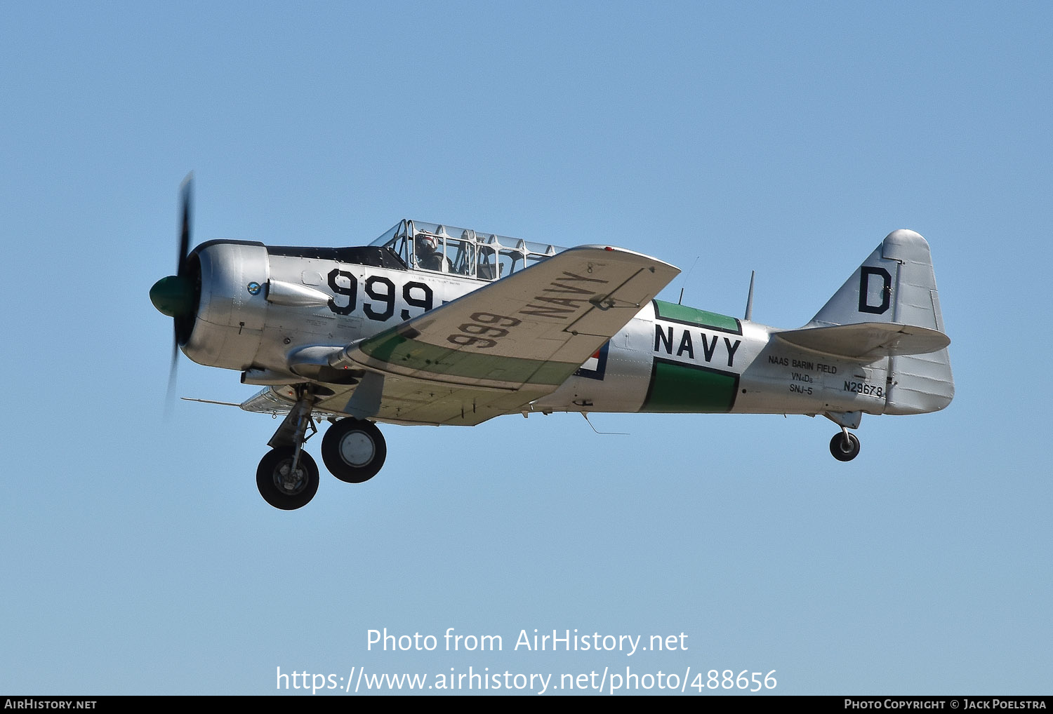 Aircraft Photo of N29678 | North American AT-6D Texan | USA - Navy | AirHistory.net #488656