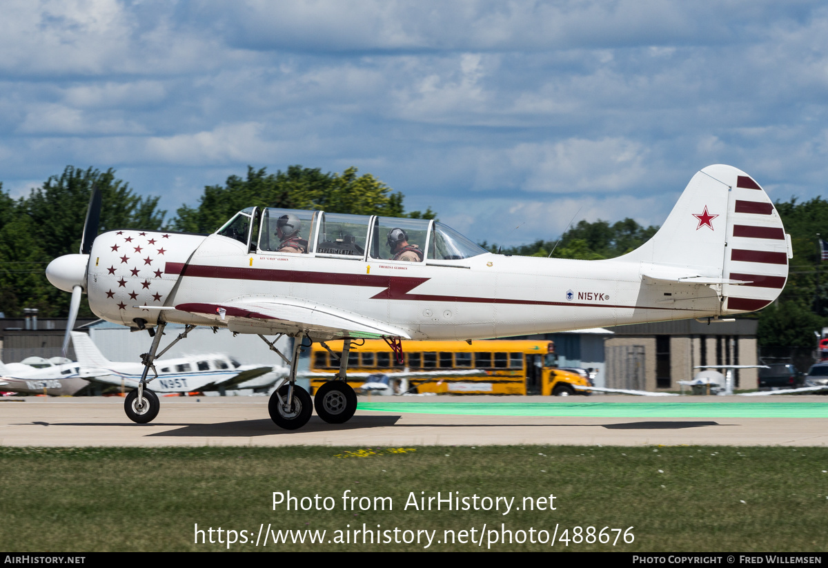 Aircraft Photo of N15YK | Yakovlev Yak-52 | AirHistory.net #488676