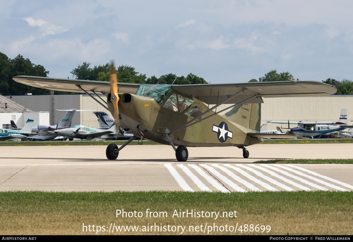 Aircraft Photo of N8071 / 03977 | Stinson OY-1 Sentinel | USA - Marines | AirHistory.net #488699