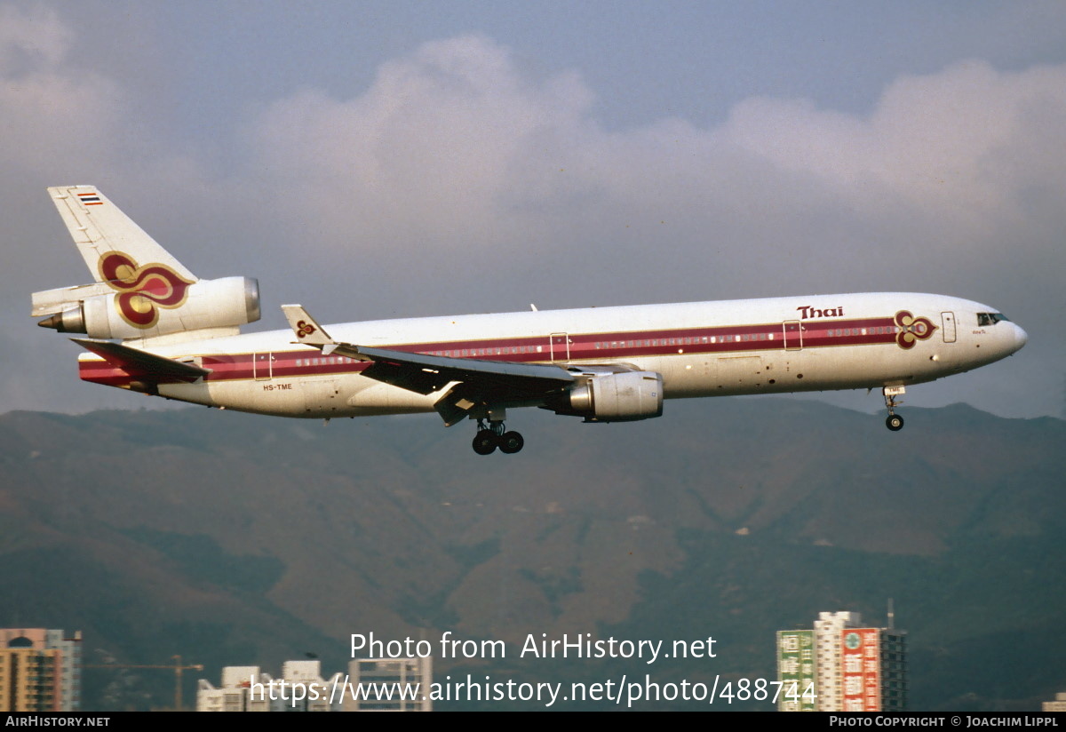 Aircraft Photo of HS-TME | McDonnell Douglas MD-11 | Thai Airways International | AirHistory.net #488744