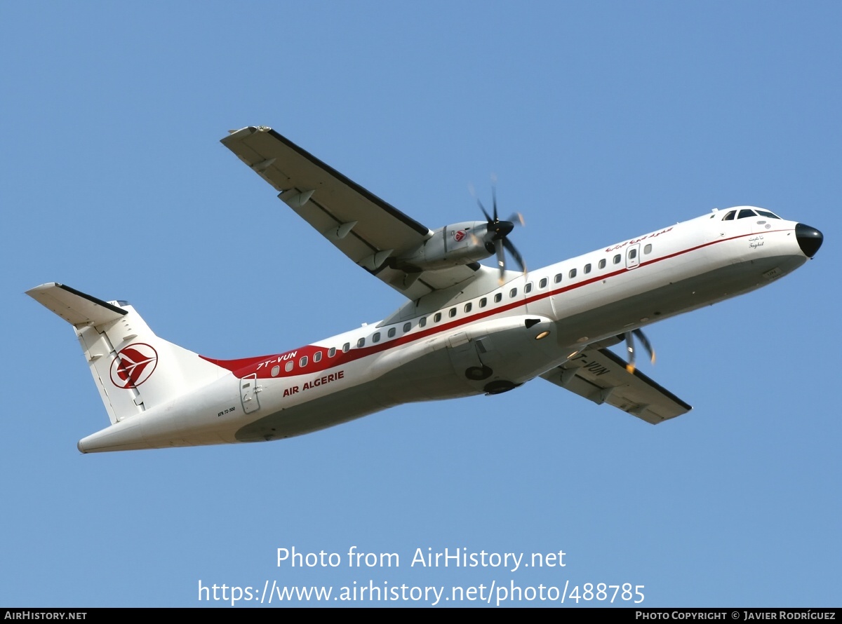 Aircraft Photo of 7T-VUN | ATR ATR-72-500 (ATR-72-212A) | Air Algérie | AirHistory.net #488785