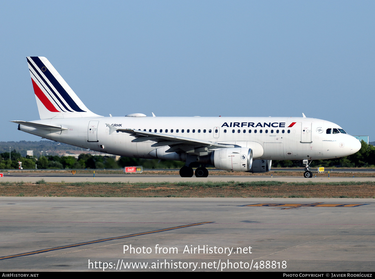 Aircraft Photo of F-GRHK | Airbus A319-111 | Air France | AirHistory.net #488818