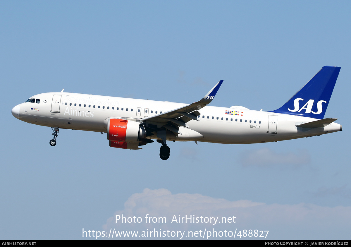 Aircraft Photo of EI-SIA | Airbus A320-251N | Scandinavian Airlines - SAS | AirHistory.net #488827