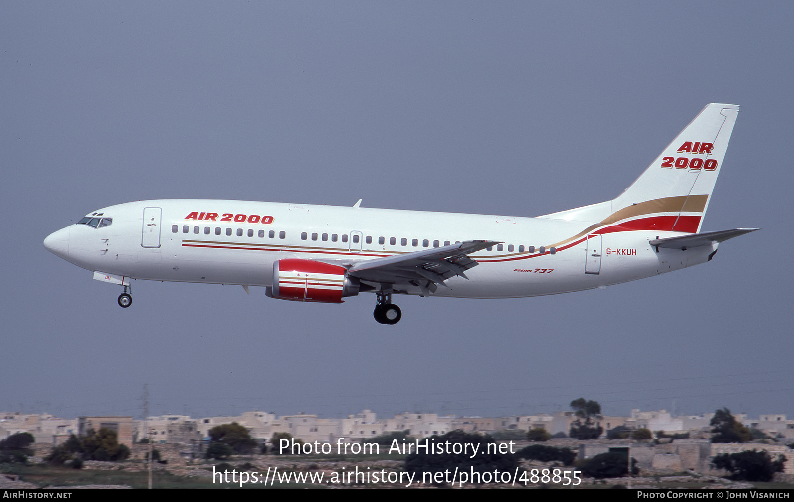 Aircraft Photo of G-KKUH | Boeing 737-3Q8 | Air 2000 | AirHistory.net #488855