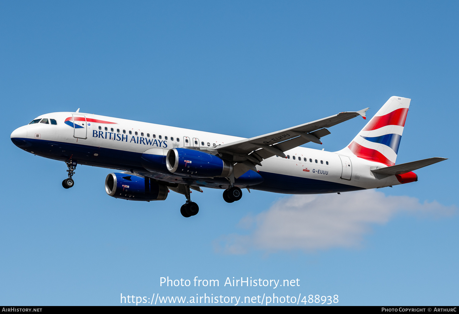 Aircraft Photo of G-EUUU | Airbus A320-232 | British Airways | AirHistory.net #488938