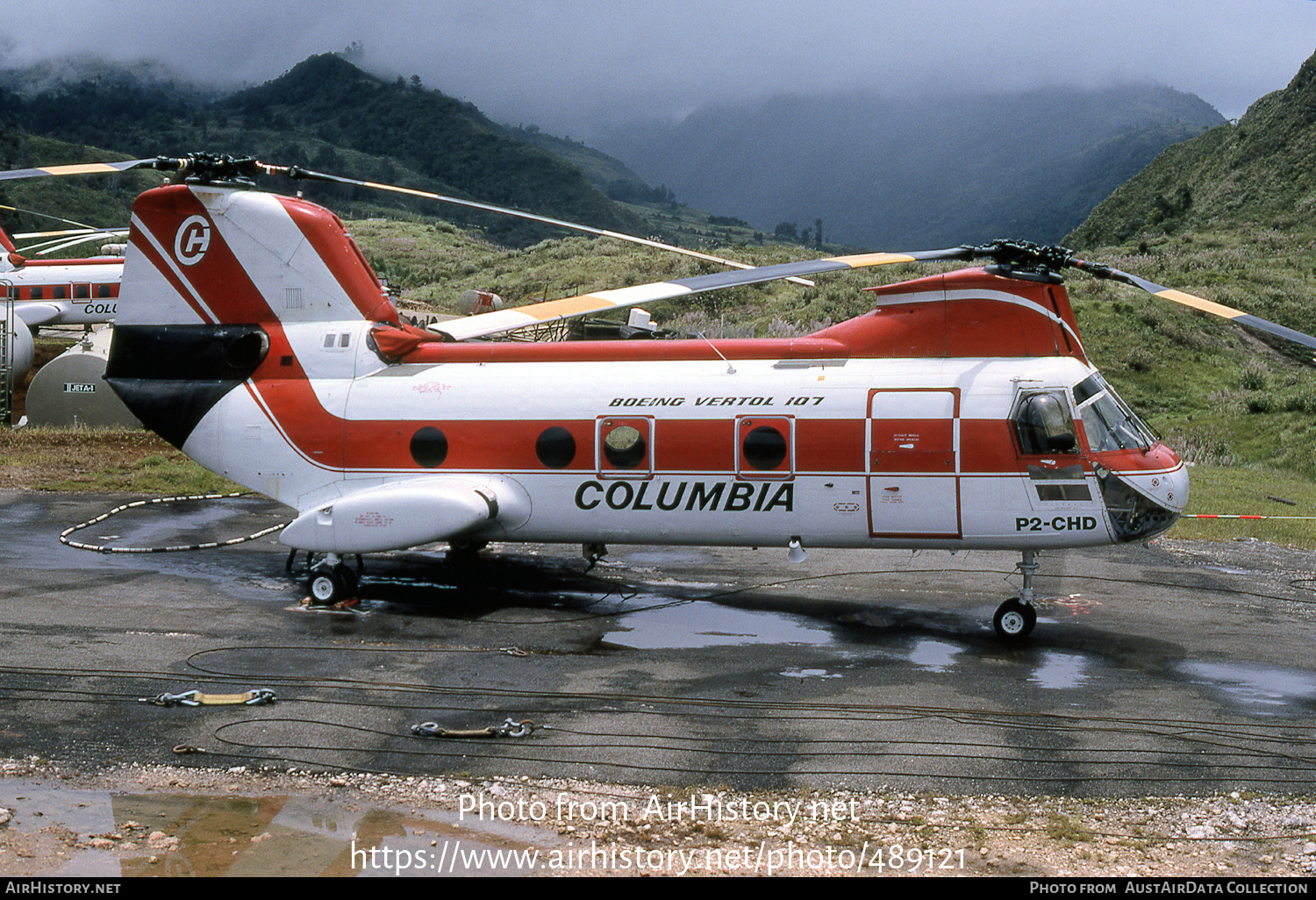 Aircraft Photo of P2-CHD | Boeing Vertol CH-46A Sea Knight | Columbia Helicopters | AirHistory.net #489121