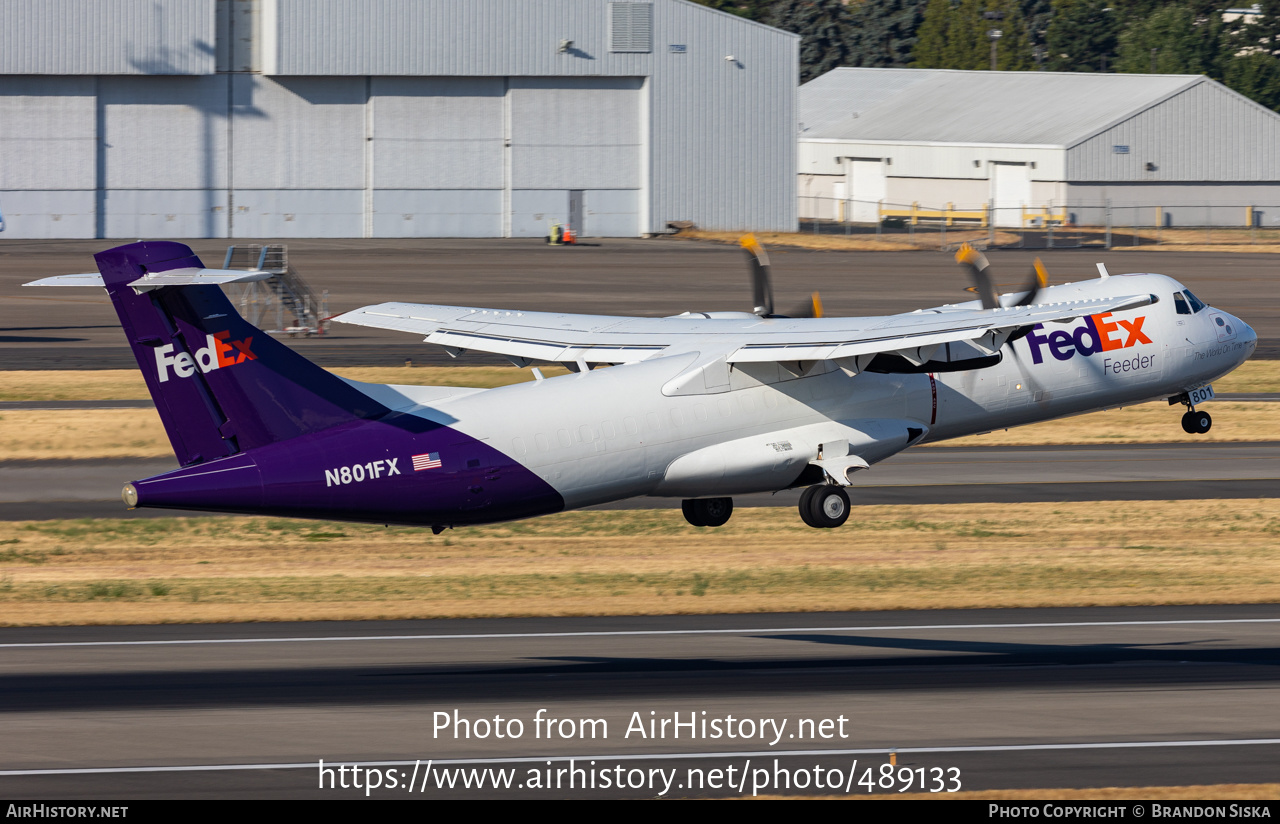 Aircraft Photo of N801FX | ATR ATR-72-212/F | FedEx Feeder | AirHistory.net #489133