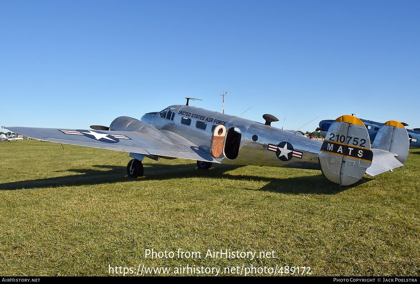 Aircraft Photo of N8504 / 210752 | Beech C-45H Expeditor | USA - Air Force | AirHistory.net #489172