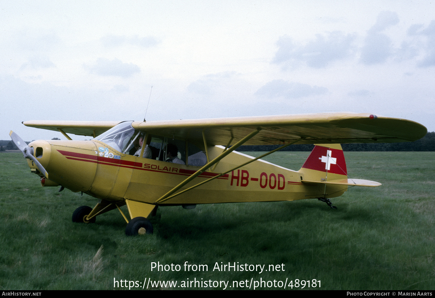 Aircraft Photo of HB-OOD | Piper PA-12 Super Cruiser | Solair | AirHistory.net #489181