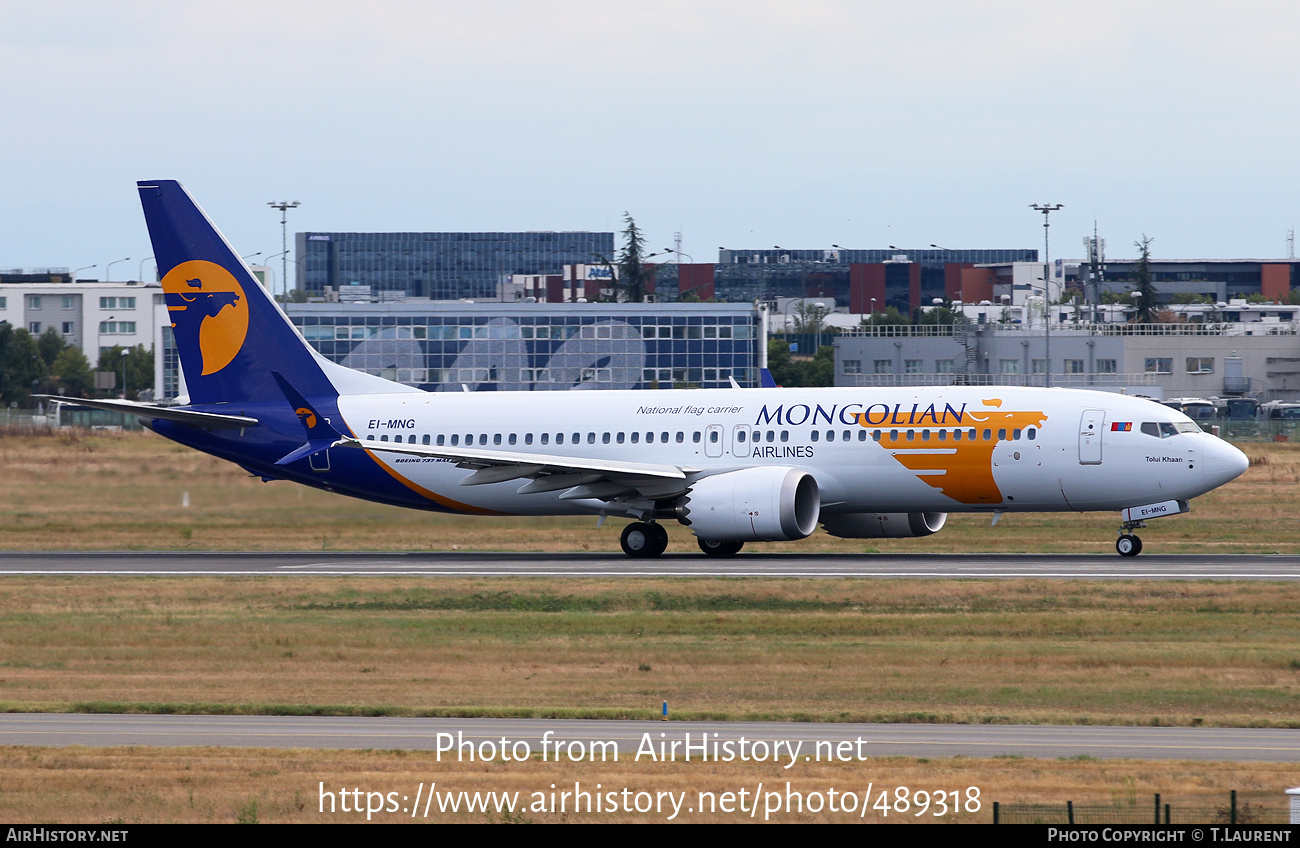 Aircraft Photo of EI-MNG | Boeing 737-8 Max 8 | MIAT Mongolian Airlines | AirHistory.net #489318