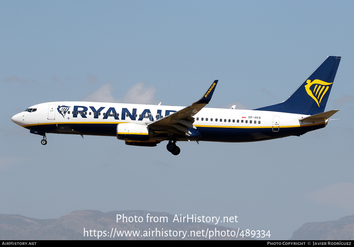 Aircraft Photo of SP-RKR | Boeing 737-8AS | Ryanair | AirHistory.net #489334