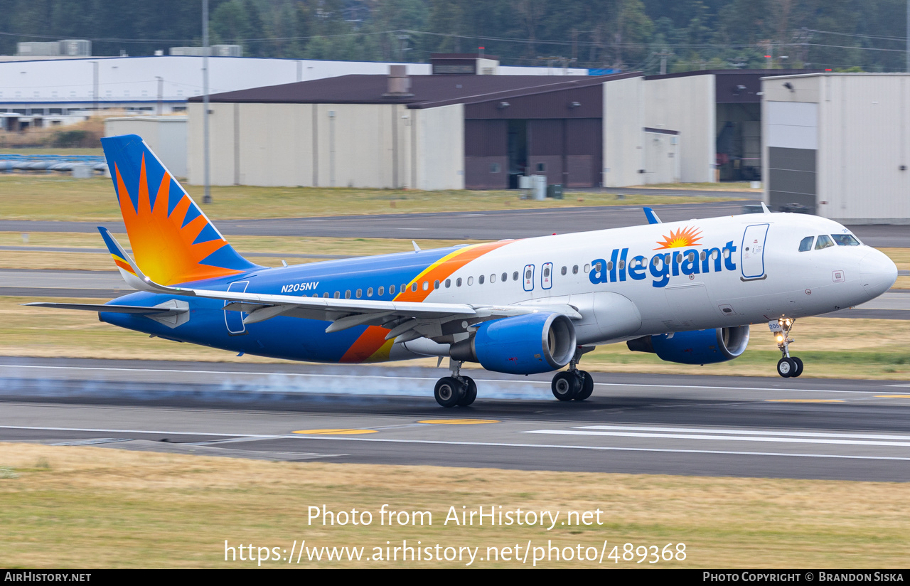 Aircraft Photo of N205NV | Airbus A320-214 | Allegiant Air | AirHistory.net #489368