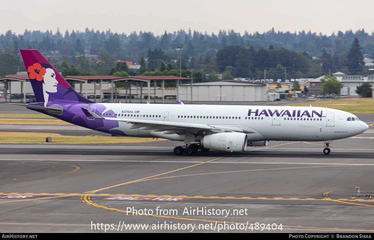 Aircraft Photo of N375HA | Airbus A330-243 | Hawaiian Airlines | AirHistory.net #489404