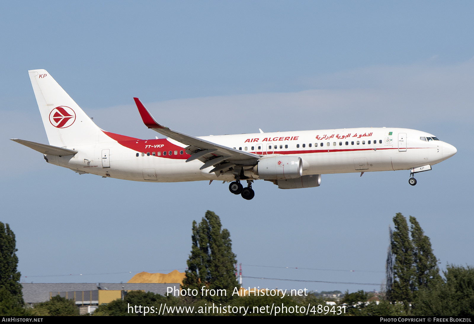 Aircraft Photo of 7T-VKP | Boeing 737-800 | Air Algérie | AirHistory.net #489431