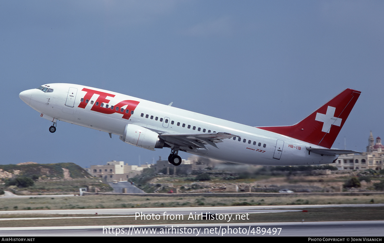 Aircraft Photo of HB-IIB | Boeing 737-3M8 | TEA - Trans European Airways | AirHistory.net #489497