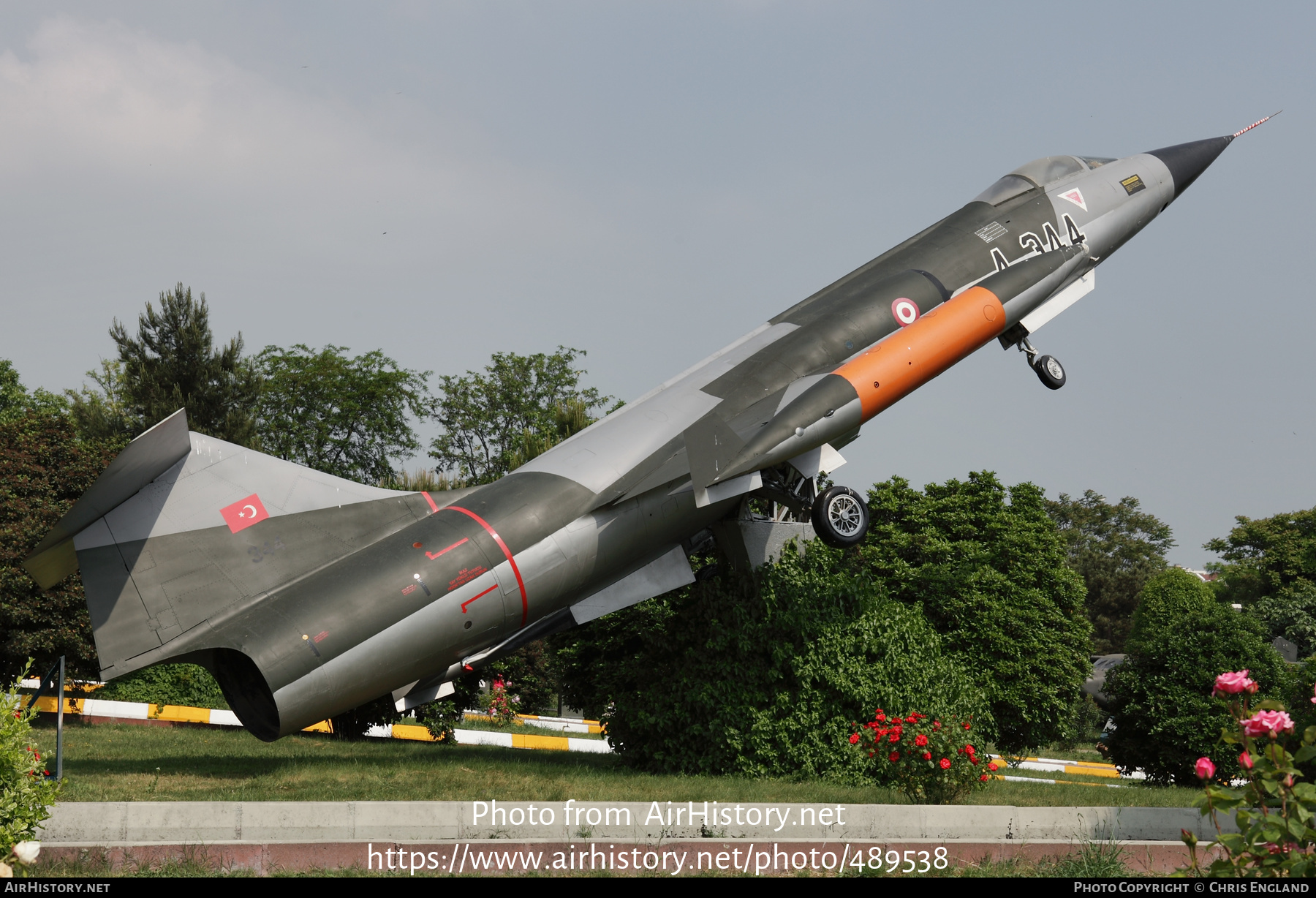 Aircraft Photo of 344 | Lockheed F-104G Starfighter | Turkey - Air Force | AirHistory.net #489538