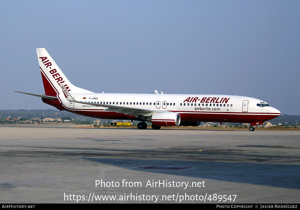 Aircraft Photo of D-ABBE | Boeing 737-86J | Air Berlin | AirHistory.net #489547