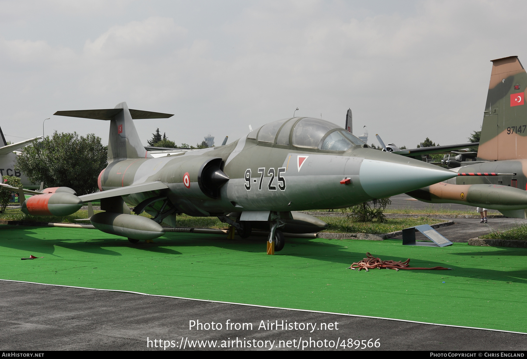 Aircraft Photo of 5725 | Lockheed TF-104G Starfighter | Turkey - Air Force | AirHistory.net #489566