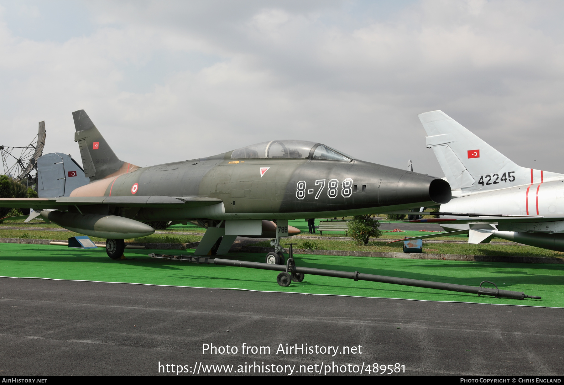 Aircraft Photo of 56-3788 | North American F-100F Super Sabre | Turkey - Air Force | AirHistory.net #489581