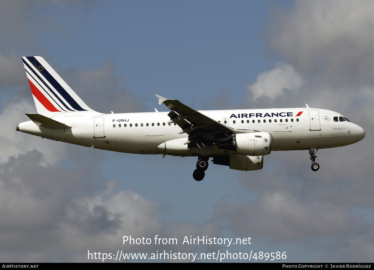 Aircraft Photo of F-GRHJ | Airbus A319-111 | Air France | AirHistory.net #489586