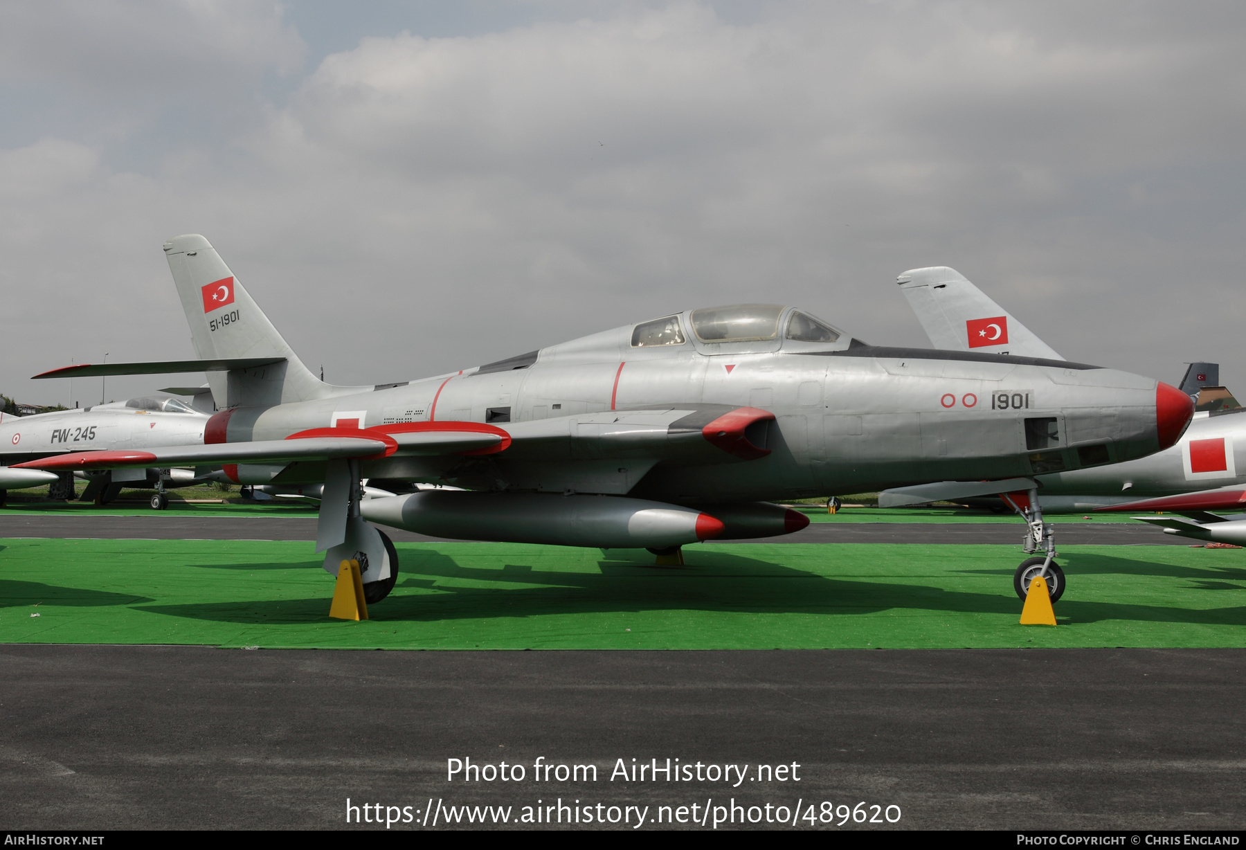 Aircraft Photo of 51-1901 | Republic RF-84F Thunderflash | Turkey - Air Force | AirHistory.net #489620