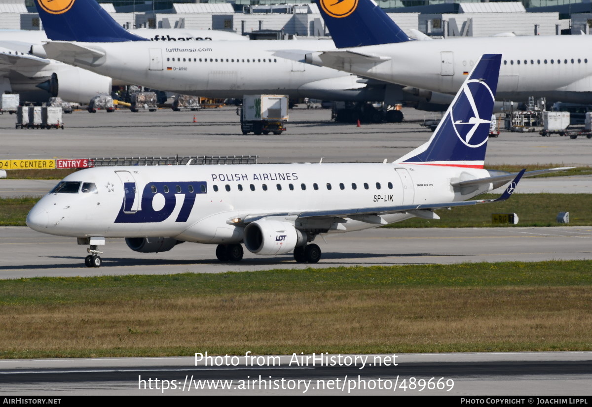 Aircraft Photo of SP-LIK | Embraer 175LR (ERJ-170-200LR) | LOT Polish Airlines - Polskie Linie Lotnicze | AirHistory.net #489669