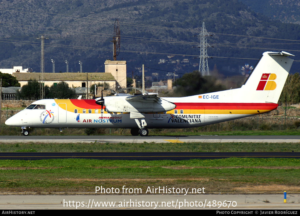 Aircraft Photo of EC-IGE | Bombardier DHC-8-315Q Dash 8 | Iberia Regional | AirHistory.net #489670