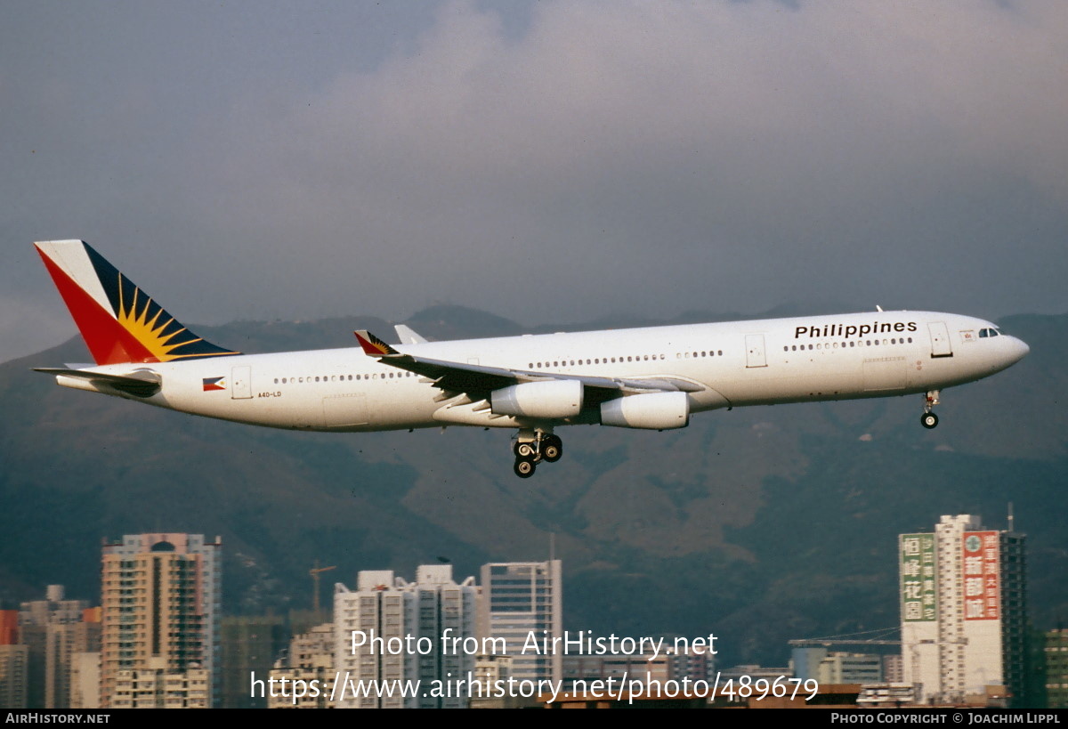 Aircraft Photo of A4O-LD | Airbus A340-312 | Philippine Airlines | AirHistory.net #489679