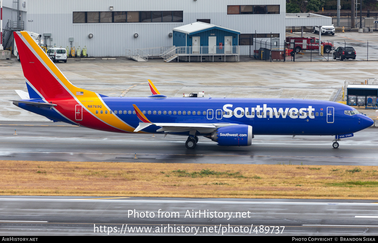 Aircraft Photo of N8769Q | Boeing 737-8 Max 8 | Southwest Airlines | AirHistory.net #489737