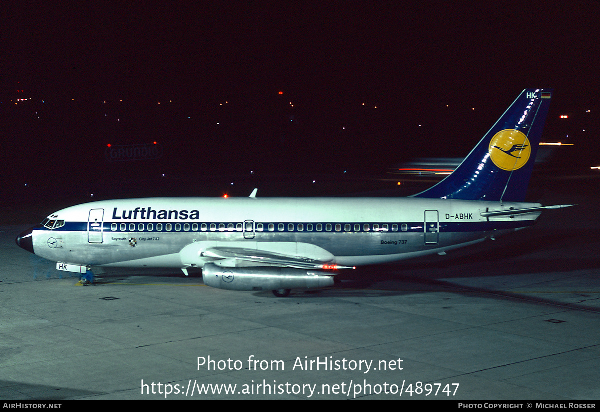 Aircraft Photo Of D-ABHK | Boeing 737-230/Adv | Lufthansa | AirHistory ...