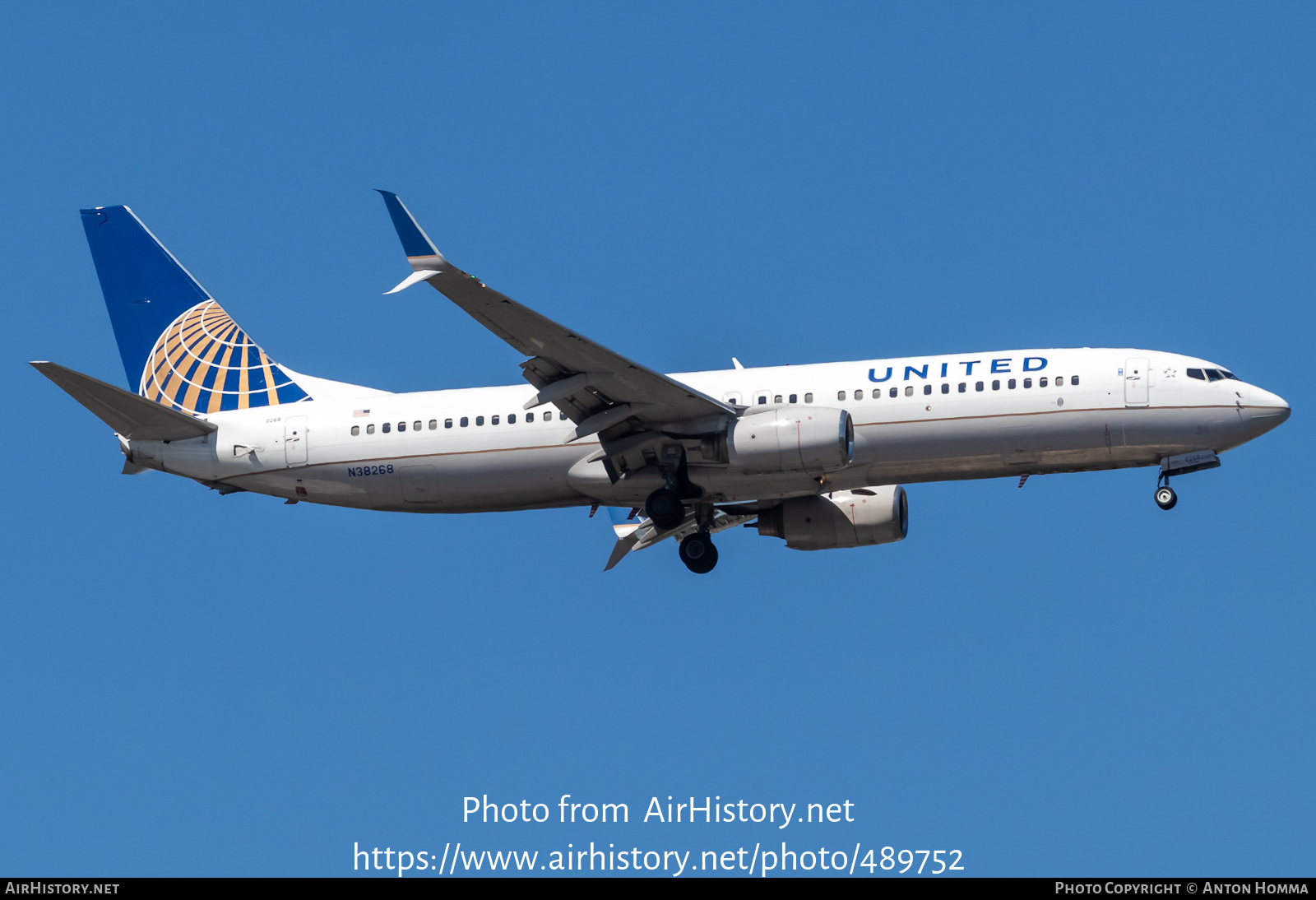 Aircraft Photo of N38268 | Boeing 737-824 | United Airlines | AirHistory.net #489752