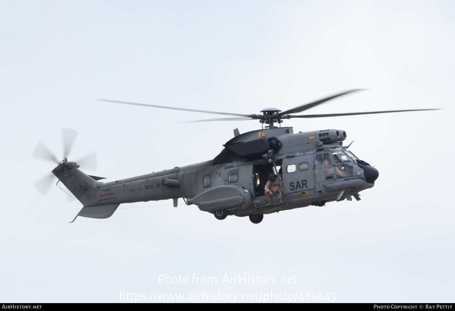 Aircraft Photo of HT.21-01 / HT.21-1 | Aerospatiale AS-332B1 Super Puma | Spain - Air Force | AirHistory.net #489845