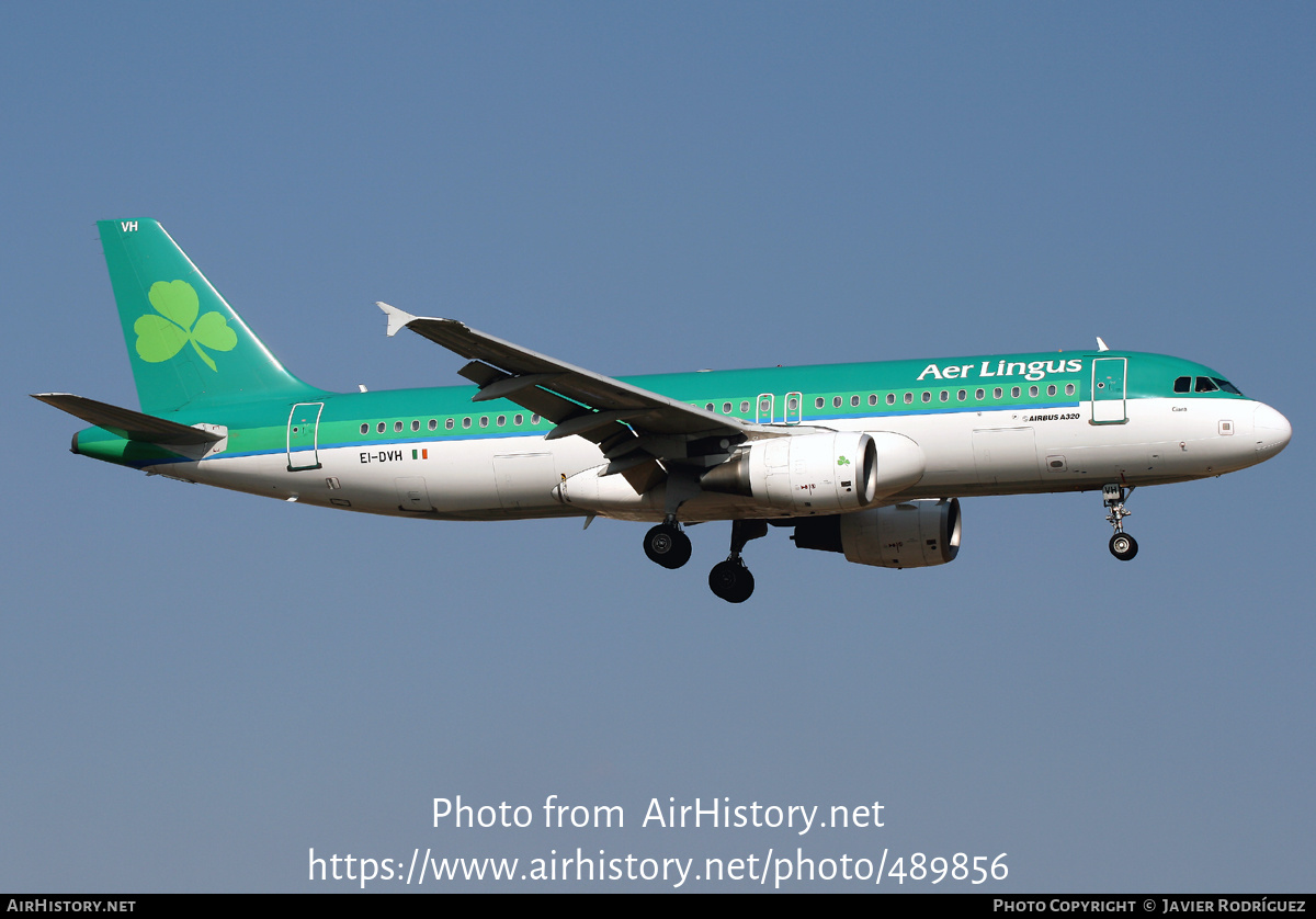 Aircraft Photo of EI-DVH | Airbus A320-214 | Aer Lingus | AirHistory.net #489856