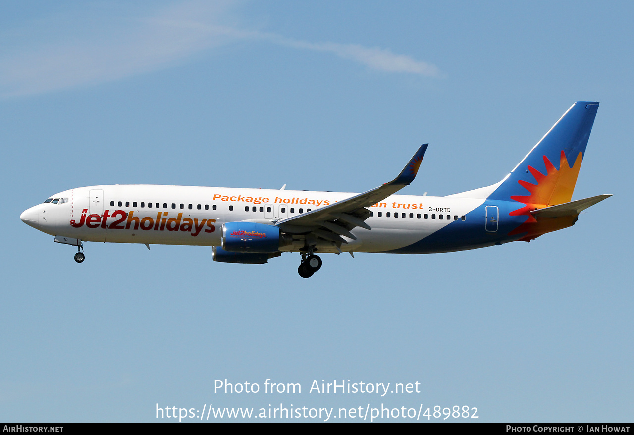 Aircraft Photo of G-DRTD | Boeing 737-808 | Jet2 Holidays | AirHistory.net #489882