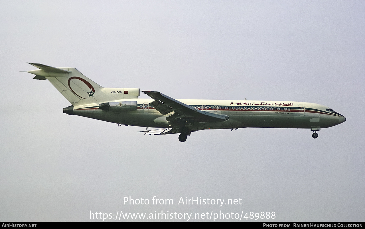 Aircraft Photo of CN-CCG | Boeing 727-2B6 | Royal Air Maroc - RAM | AirHistory.net #489888