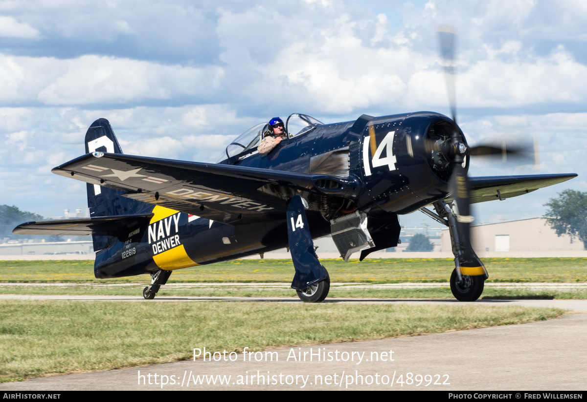 Aircraft Photo of N14WB / NX14WB / 122619 | Grumman F8F-2 Bearcat | USA - Navy | AirHistory.net #489922