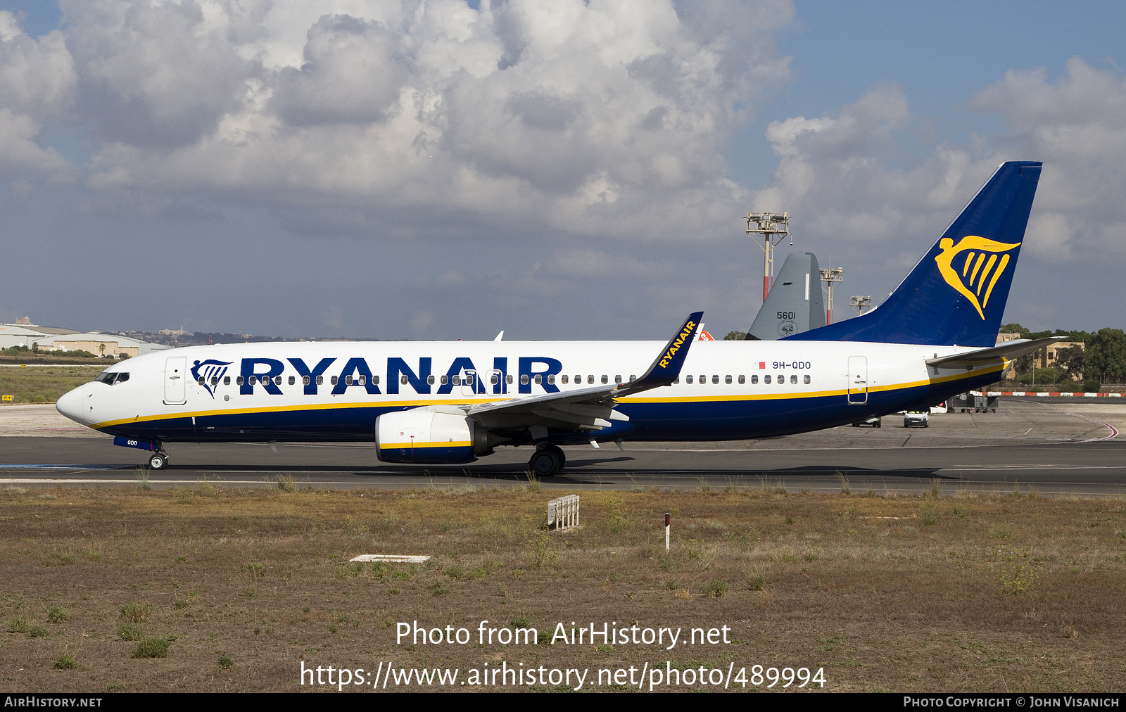 Aircraft Photo of 9H-QDO | Boeing 737-800 | Ryanair | AirHistory.net #489994