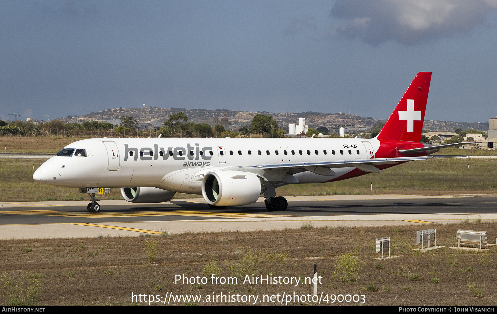 Aircraft Photo of HB-AZF | Embraer 190-E2 (ERJ-190-300) | Helvetic Airways | AirHistory.net #490003