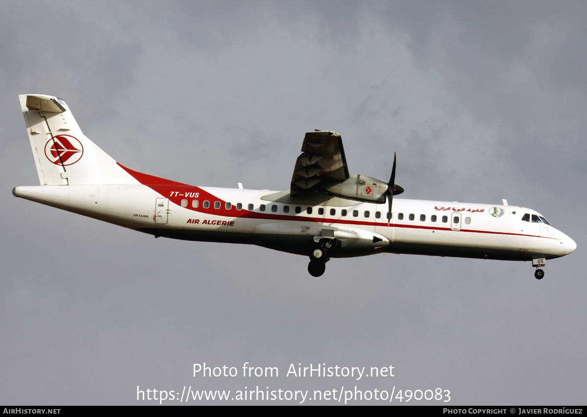 Aircraft Photo of 7T-VUS | ATR ATR-72-500 (ATR-72-212A) | Air Algérie | AirHistory.net #490083