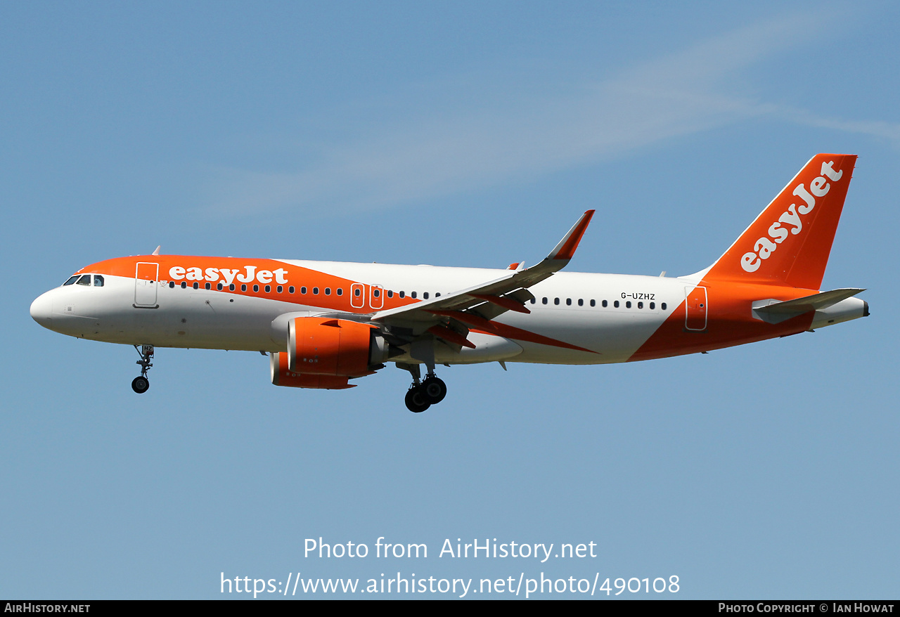 Aircraft Photo of G-UZHZ | Airbus A320-251N | EasyJet | AirHistory.net #490108