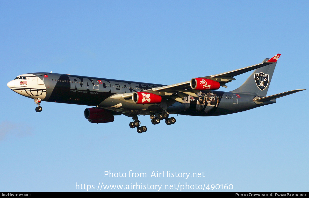 Aircraft Photo of 9M-XAC | Airbus A340-313X | AirAsia X | AirHistory.net #490160