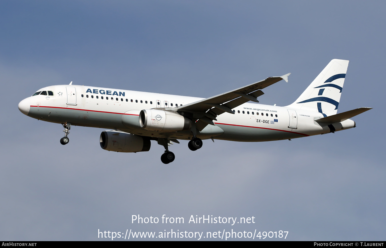 Aircraft Photo of SX-DGE | Airbus A320-232 | Aegean Airlines | AirHistory.net #490187