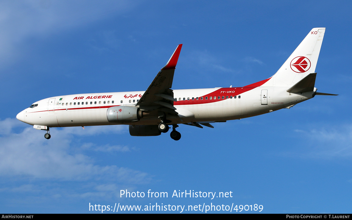 Aircraft Photo of 7T-VKO | Boeing 737-8D6 | Air Algérie | AirHistory.net #490189