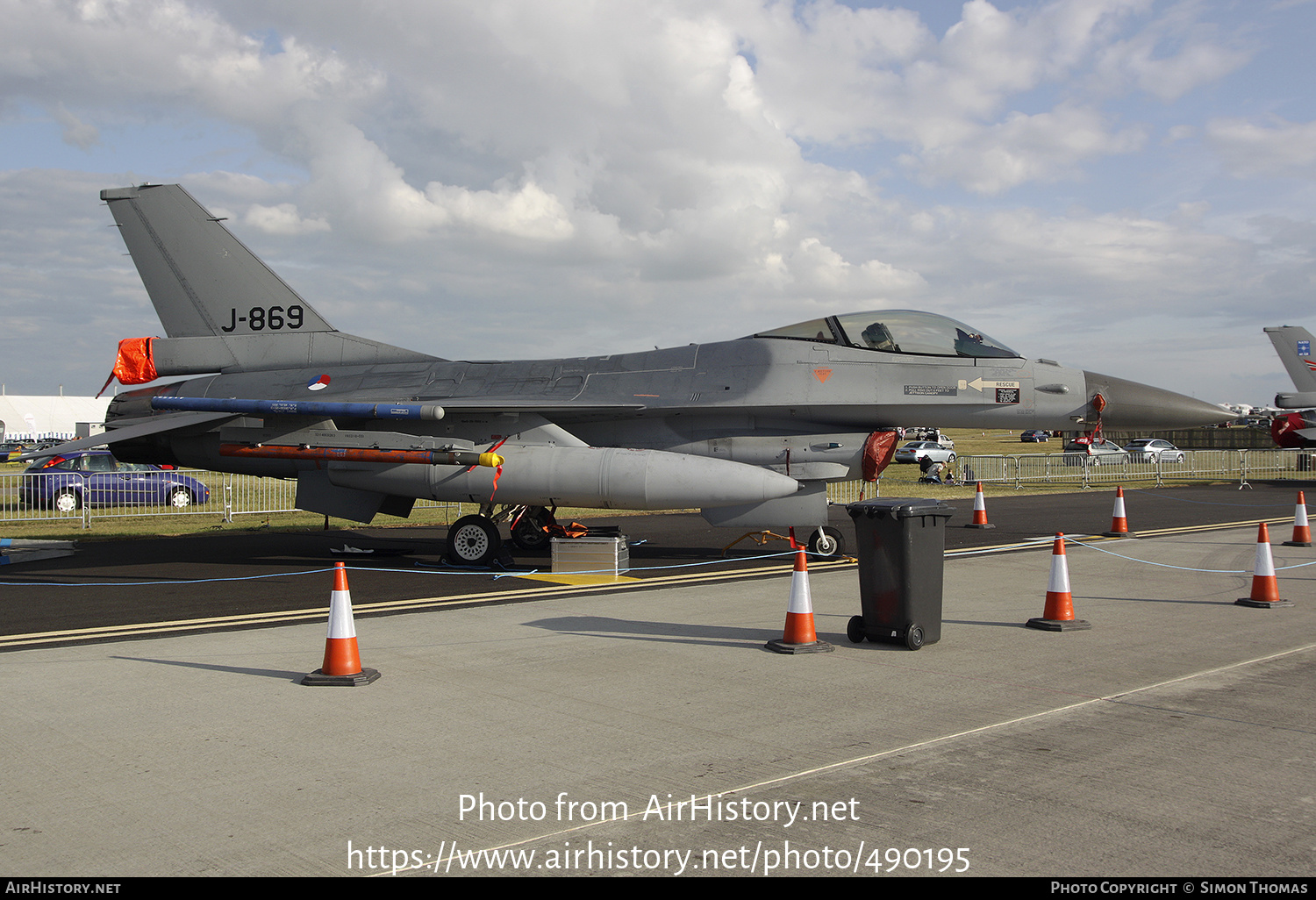 Aircraft Photo of J-869 | General Dynamics F-16AM Fighting Falcon | Netherlands - Air Force | AirHistory.net #490195