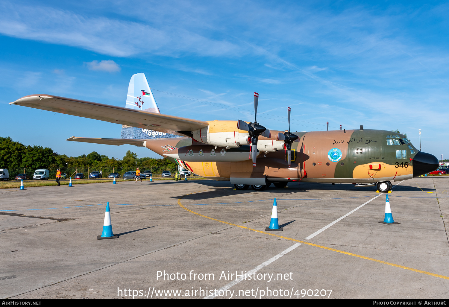 Aircraft Photo of 346 | Lockheed C-130H Hercules | Jordan - Air Force | AirHistory.net #490207